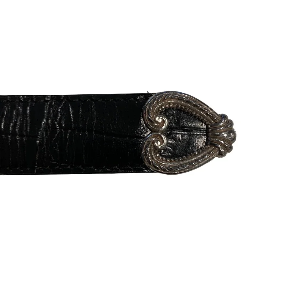 Brighton black croc